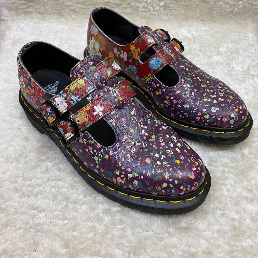 NWOT Dr. Marten's 8065 FC Floral Clash Mary Janes